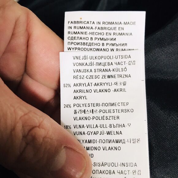 STILE BENNETON Women Wool Blend Tweed Dress S Black Gray Beige Cap Sleeve - Picture 8 of 8